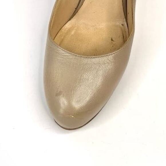 SERGIO ROSSI Beige Leather 4 Inch Heel Shoes Size 5 (EU 35.5) - Picture 5 of 12